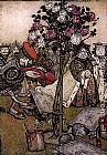 Arthur Rackham Canvas Paintings - Alice in Wonderland The Queen's Croquet Ground